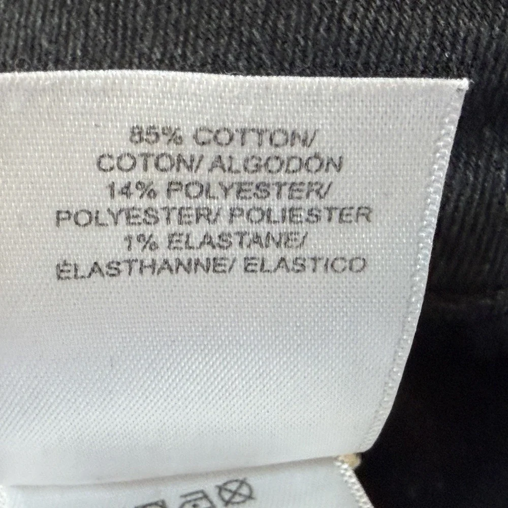 Lucky Brand 410 Athletic Straight Jeans Mens Sz 34x32 Faded Black Wash Stretch